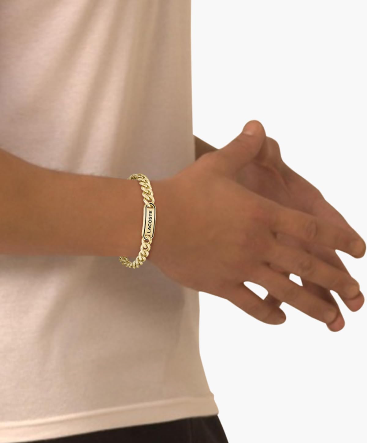 Thumbnail 2 de Lacoste Gliederarmband Herren DISTRICT aus Edelstahl – Gelbgold-Beschichtung oder Silber