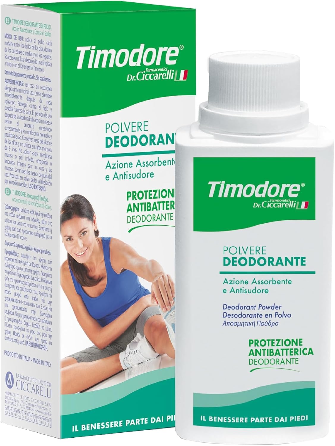 Thumbnail 6 de Timodore Polvere Deodorante 250 g: azione assorbente e antisudore per piedi e calzature