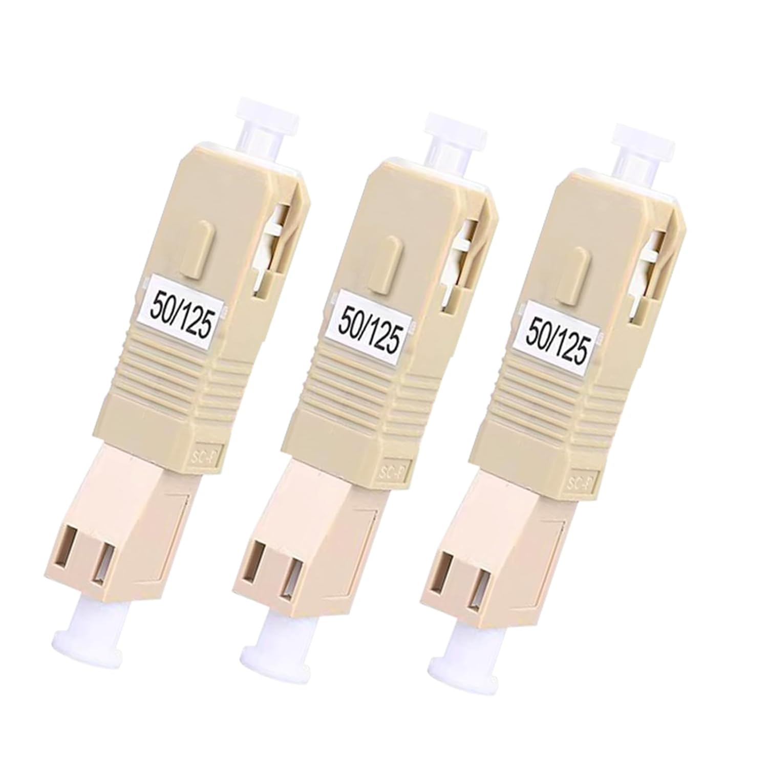 Detalle de Maxhood 3-Pack SC Male to LC Female Adapter (Multimode 50/125µm, UPC) for Optical Power Meters