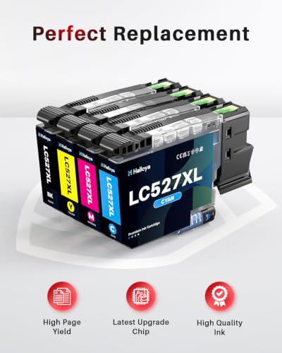 Detalle 2 de Halloya LC527XL multipack di cartucce d’inchiostro per Brother, chip aggiornato