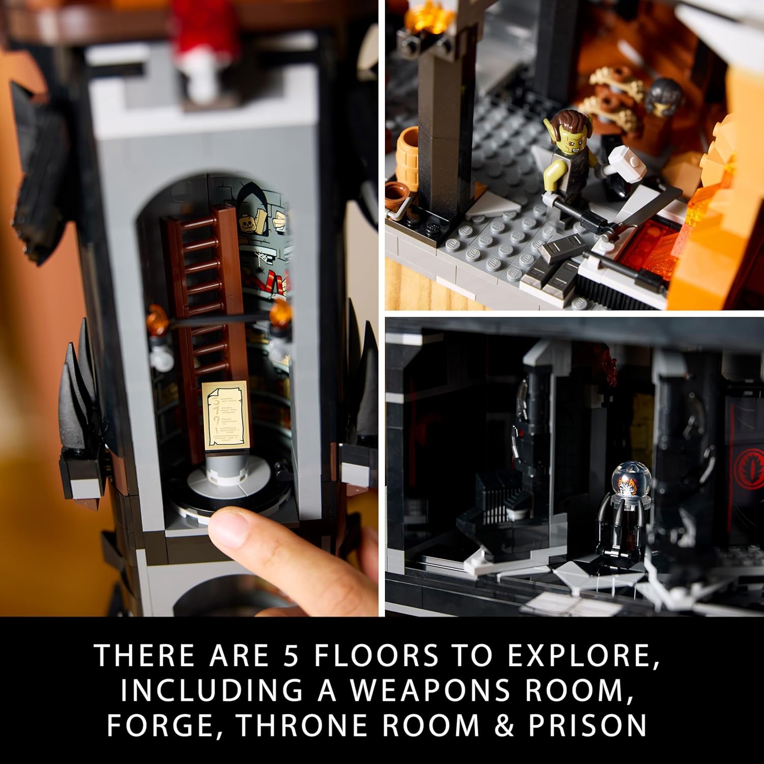 Thumbnail 3 de LEGO Icons Barad-dûr Model 10333