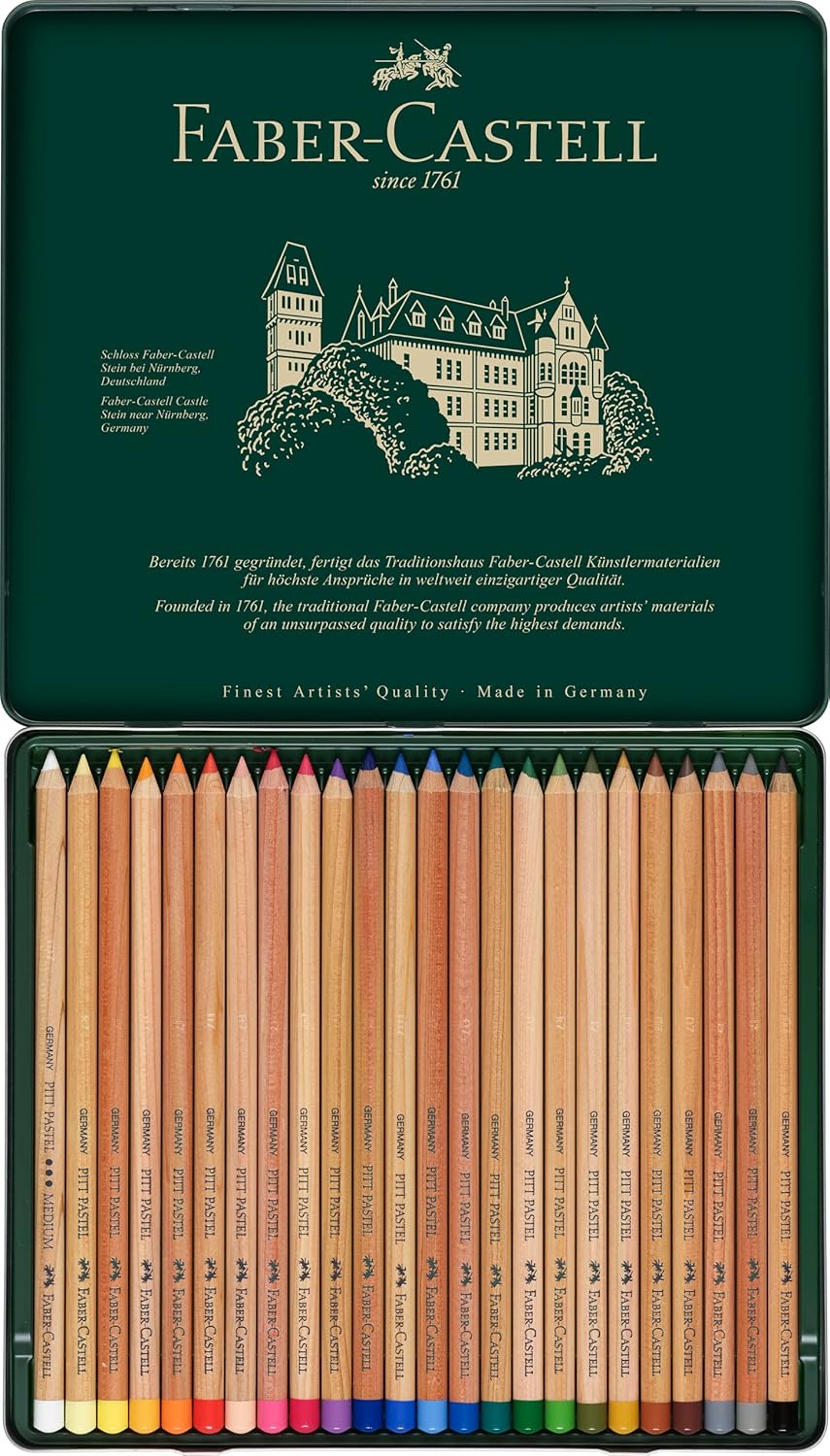 Thumbnail 2 de Faber-Castell Pitt Pastel Crayon, Boîte Métal de 24 – un choix fiable pour l’expression artistique
