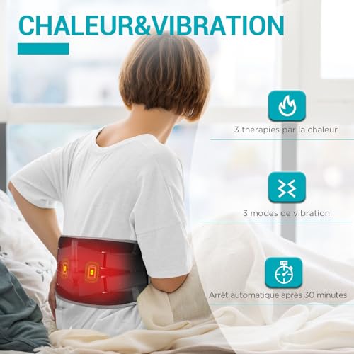 Thumbnail 4 de Comfytemp Ceinture lombaire chauffante sans fil, chaleur et vibrations