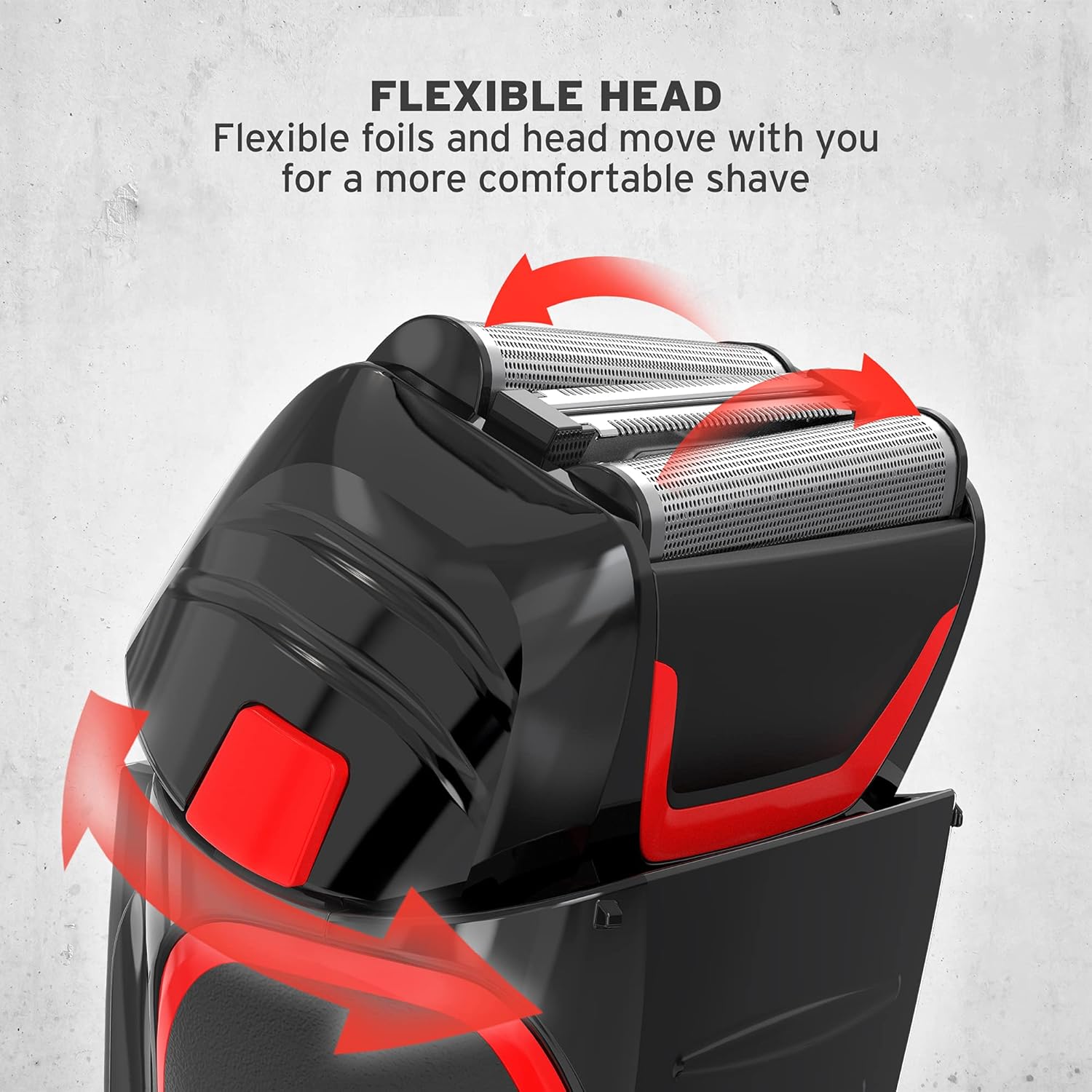 Detalle 2 de Wahl Clean and Close Plus men’s electric shaver with Flex Foil and precision trimmer