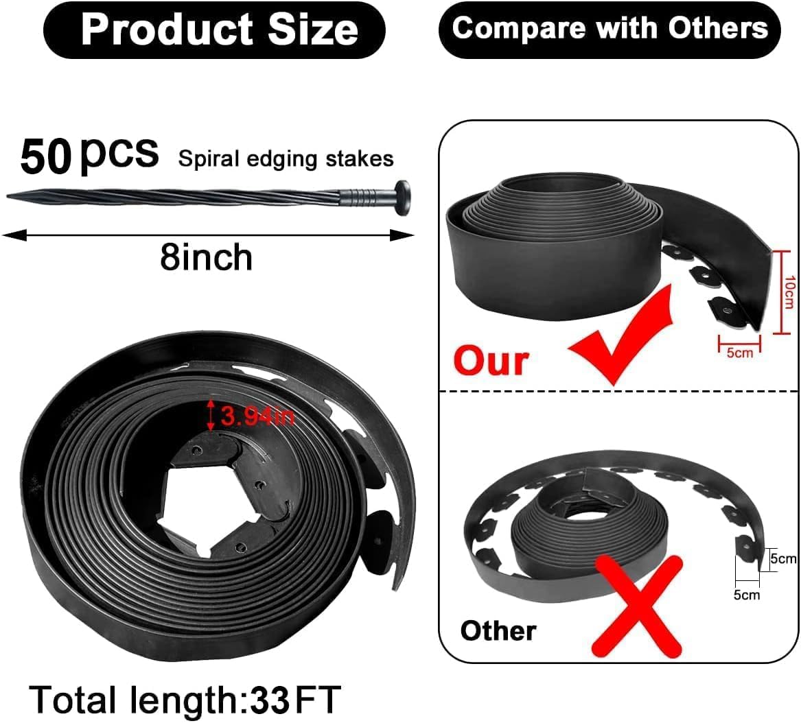 Thumbnail 1 de 10M Garden Edging Borders 10cm high