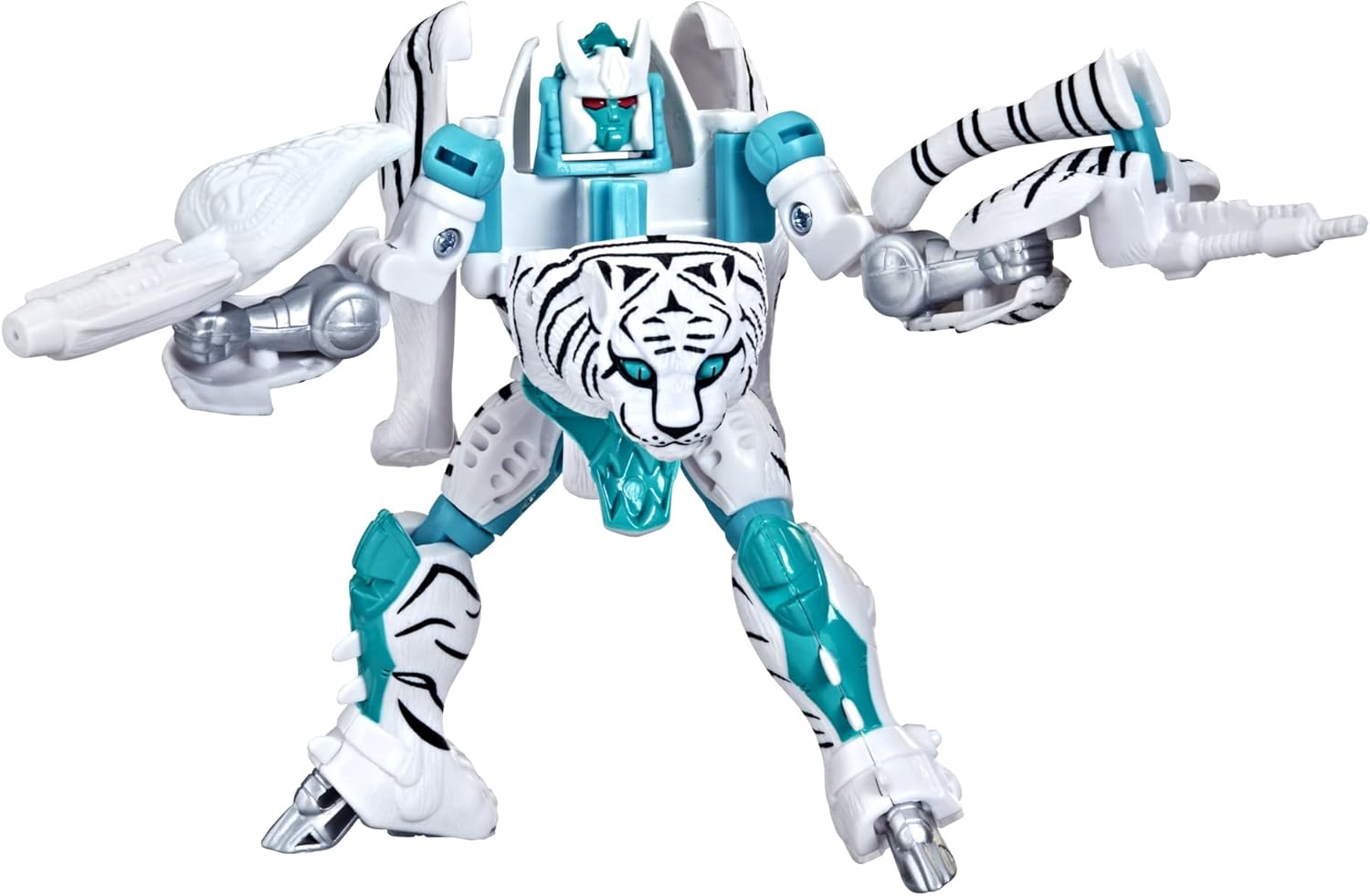 Detalle de Transformers Figura Tigatron Beast Wars 15 cm – stile retrò e trasformazione in 9 passi