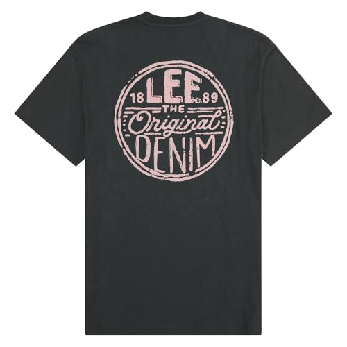 Detalle 2 de Lee Regular Logo tee camiseta algodón 100% negro