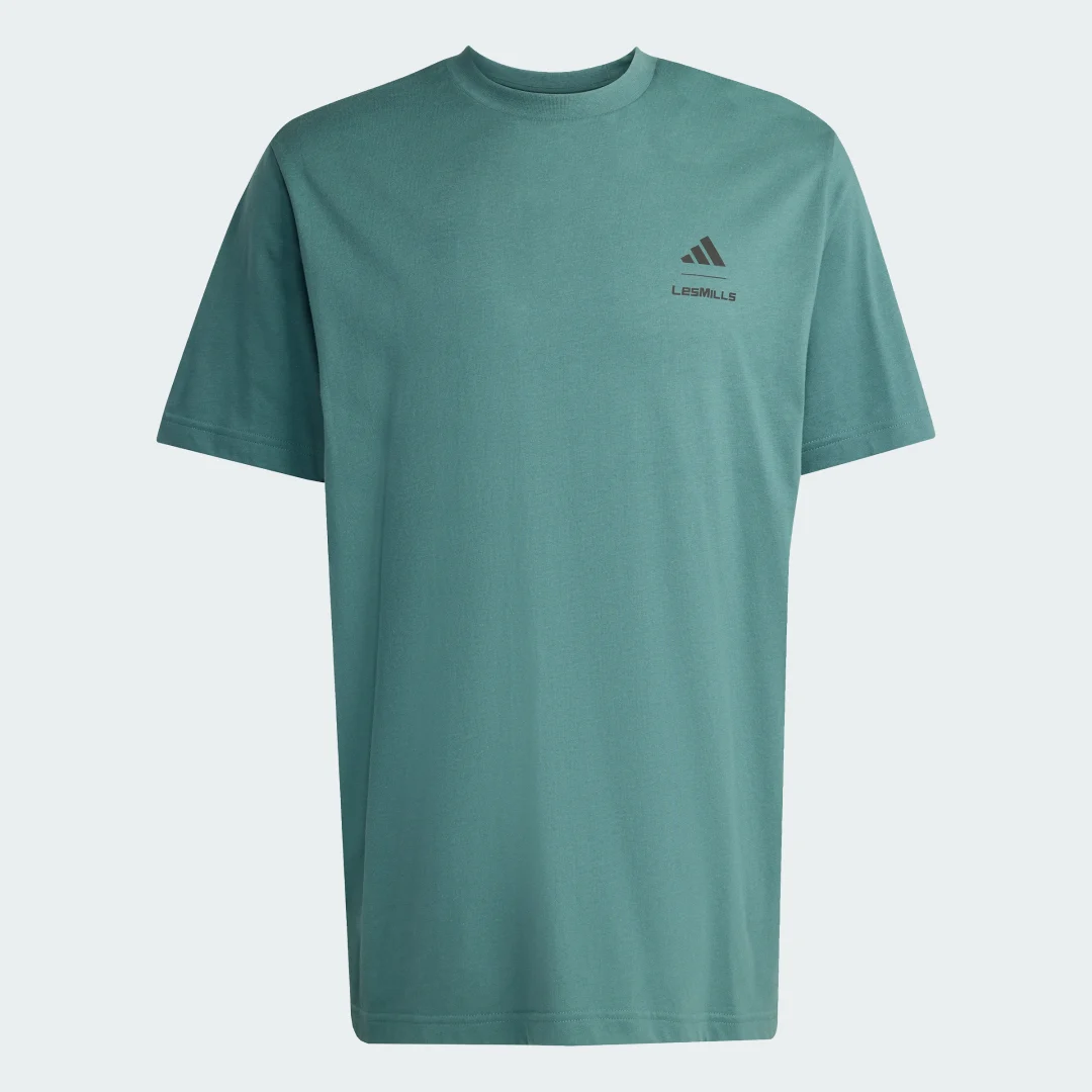 Thumbnail 3 de adidas LESMILLS Globe Graphic T-Shirt verde
