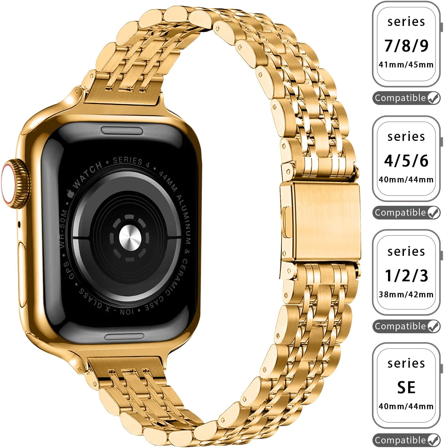 Thumbnail 1 de QUNDAXI Slim Watch Band for Apple Watch