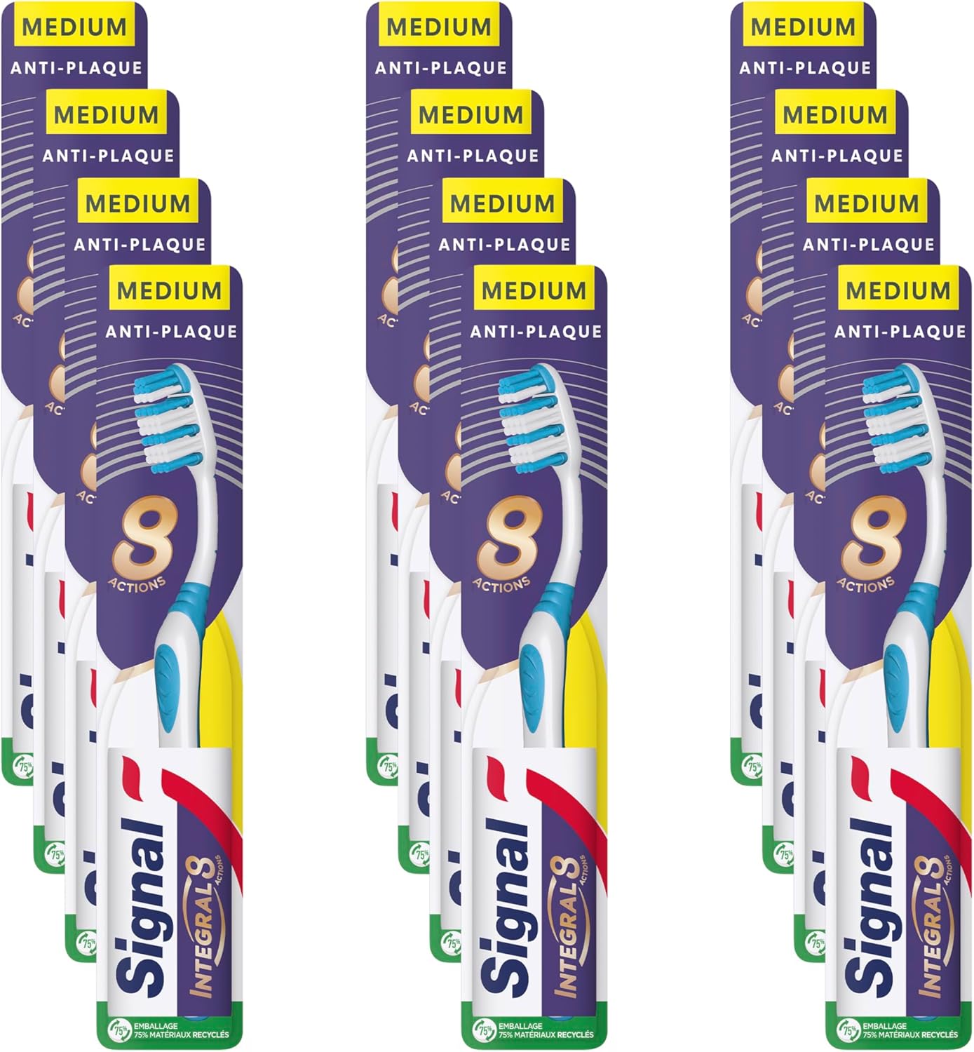 Thumbnail 6 de Signal Integral 8 Brosse à dents Soin complet lot de 12 🪥