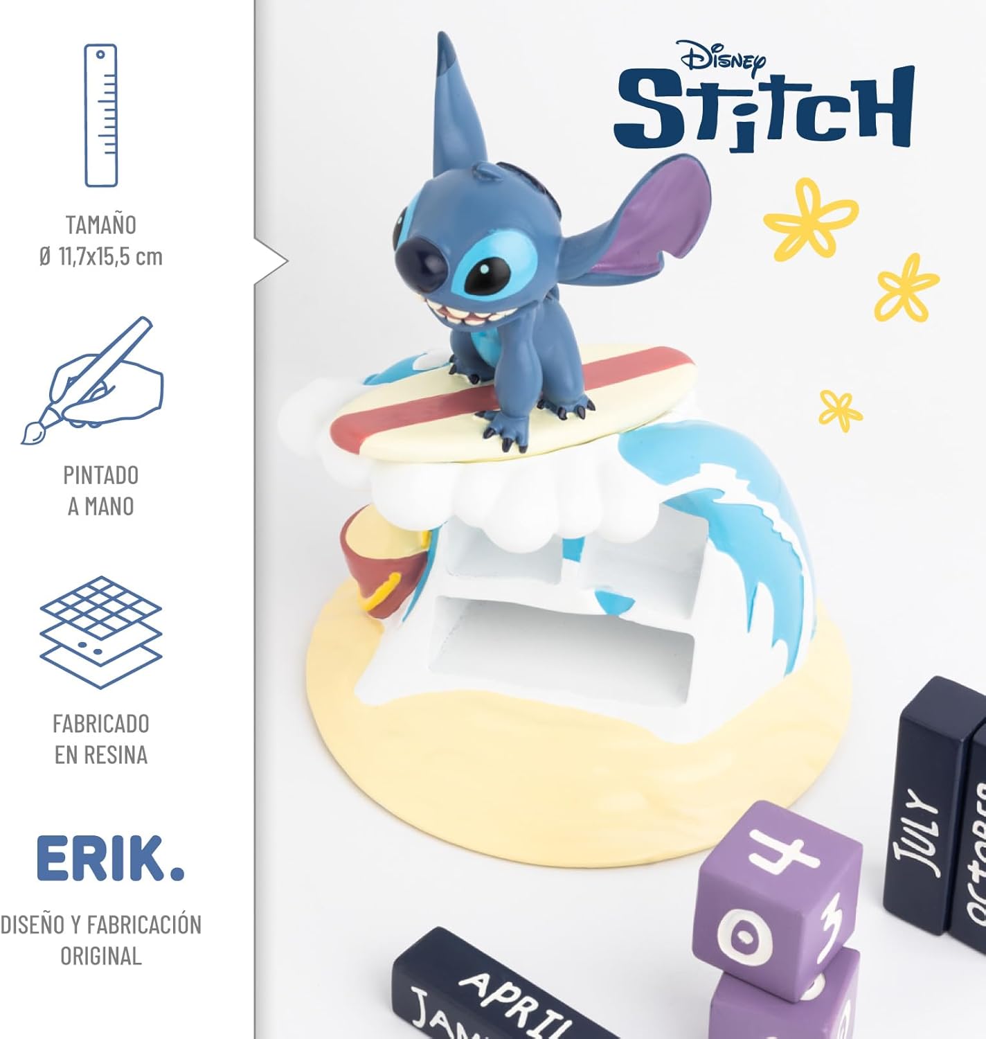 Thumbnail 1 de Calendario Perpetuo Stitch 3D figura 11,7 cm