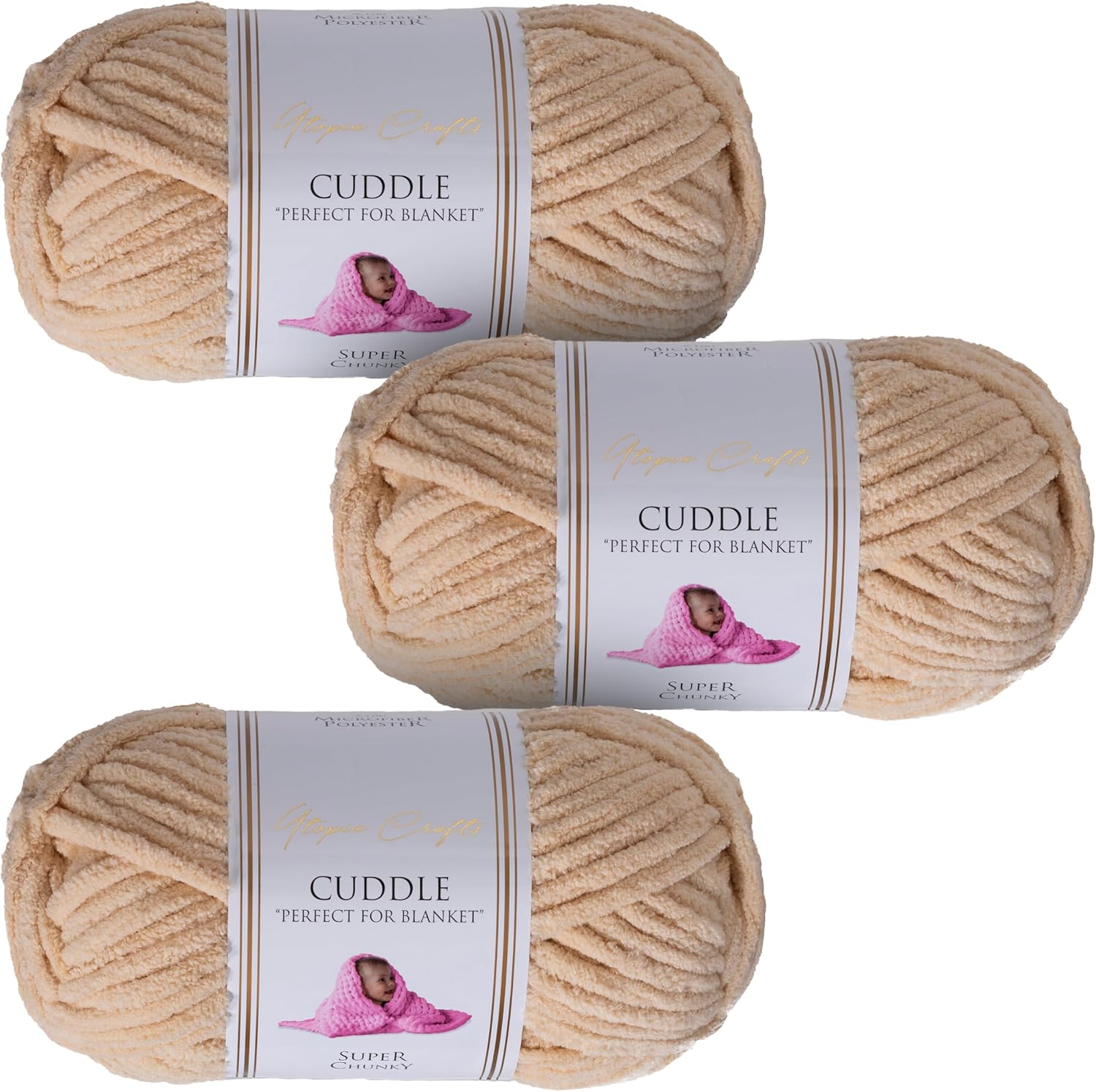 Thumbnail 5 de Utopia Crafts Cuddle Laine Chenille 100 g ⚙️