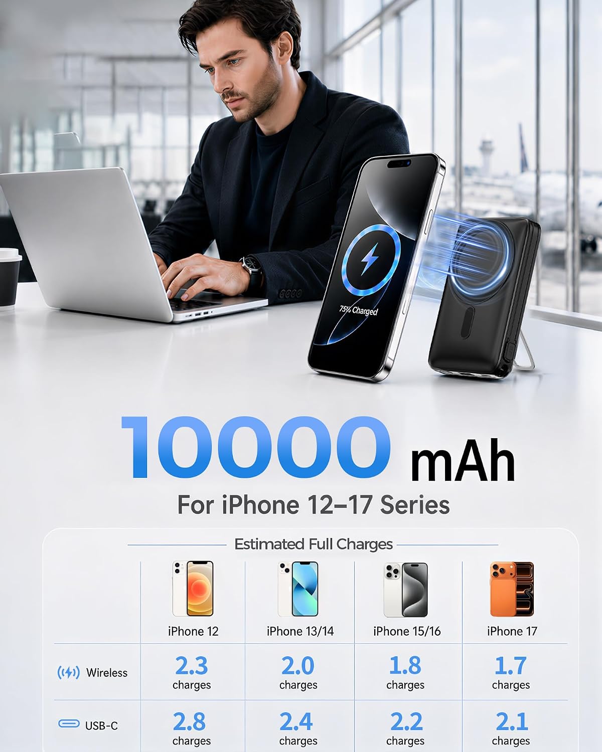 Thumbnail 6 de Nllosa Magnetic Power Bank, 10000mAh
