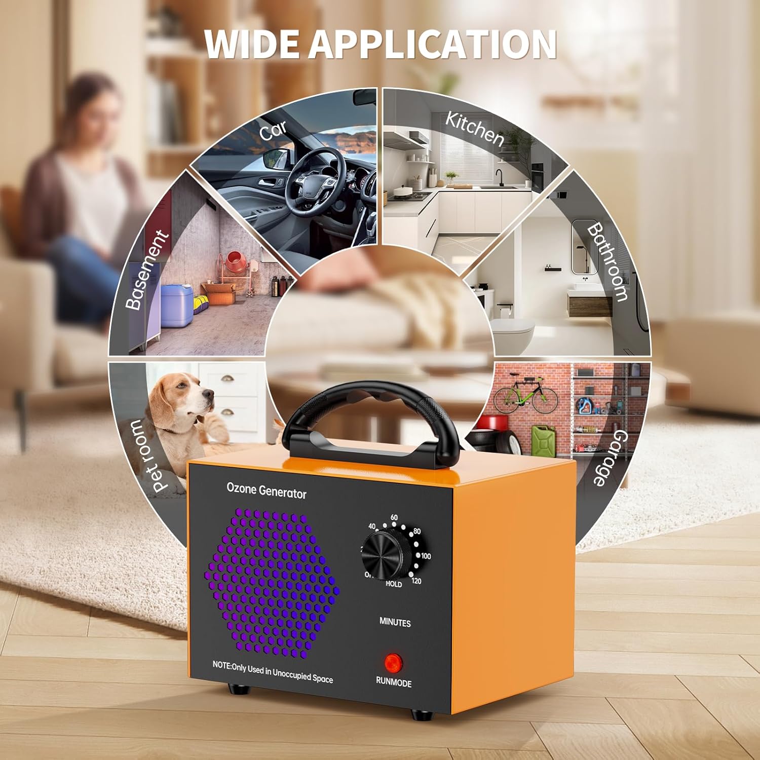 Thumbnail 6 de Ozongenerator 40.000 mg/h – Ozongerät für bis zu 300 m² mit 120-Minuten-Timer