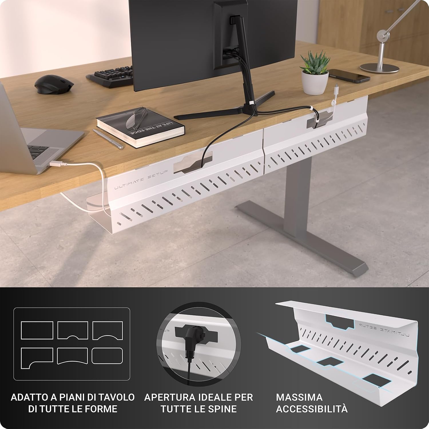 Detalle 2 de Ultimate Setup Premio canalina passacavi scrivania
