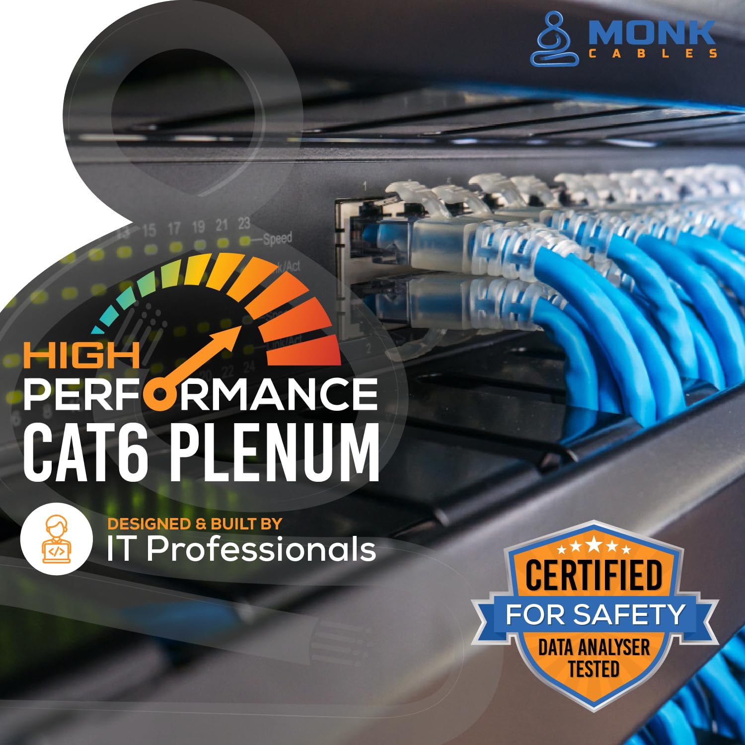 Thumbnail 6 de MONK CABLES CAT6 Plenum 1000ft UTP 📡