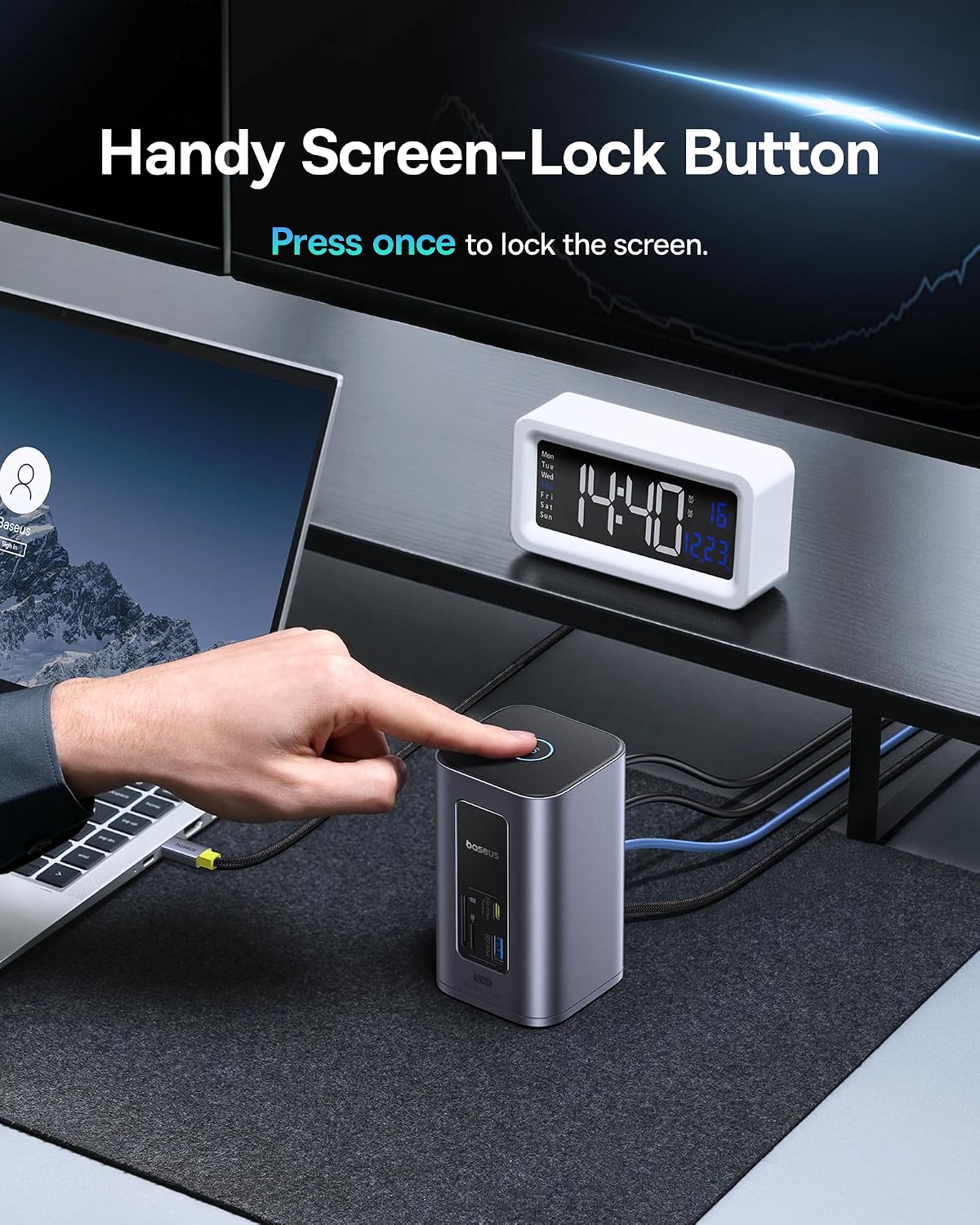 Thumbnail 6 de Baseus Nomos Win Air 12‑in‑1 USB‑C Docking Station 100W