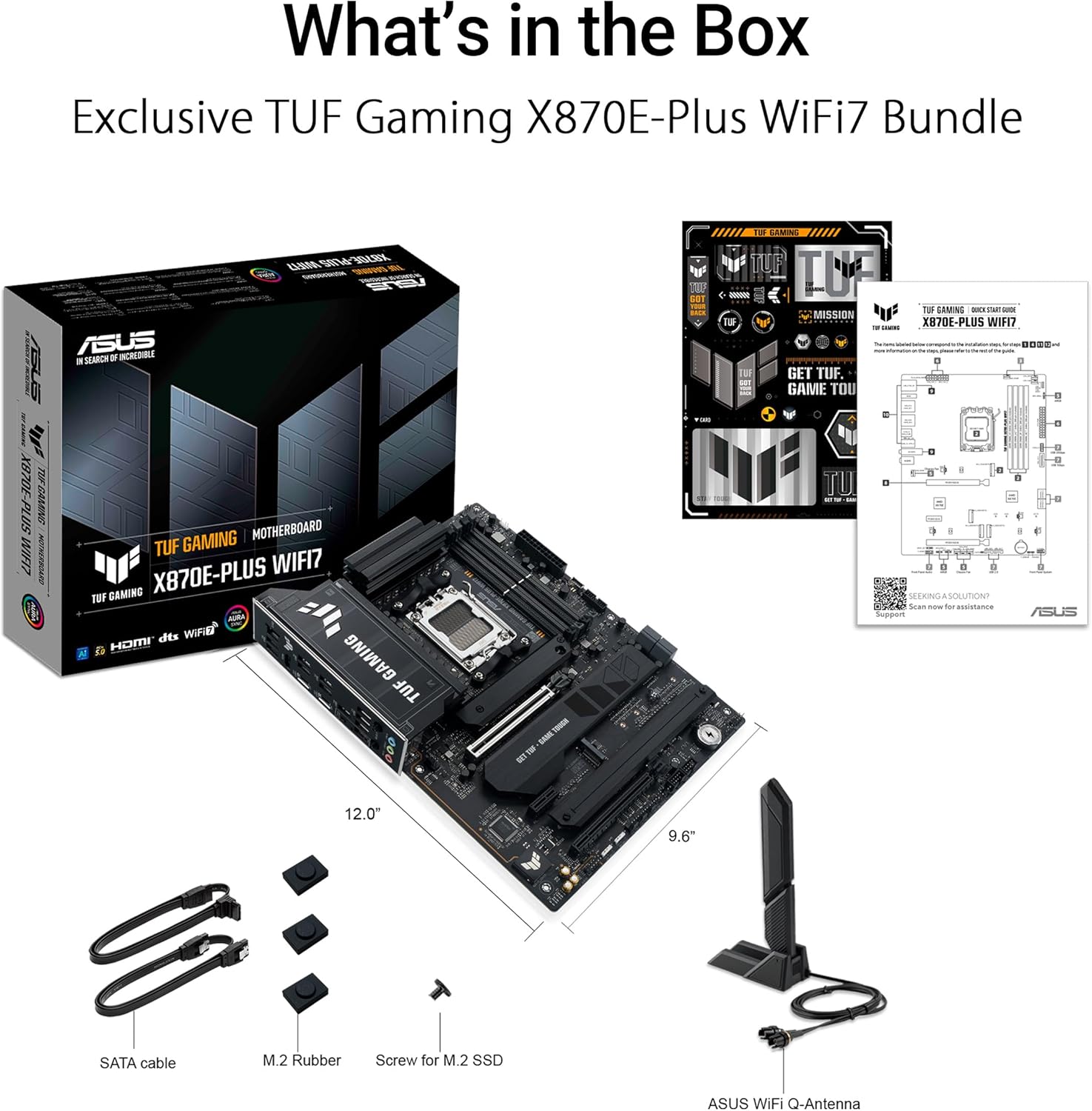 Detalle de ASUS TUF Gaming X870E-PLUS WiFi7 (AMD X870E) Socket AM5 – carte mère ATX