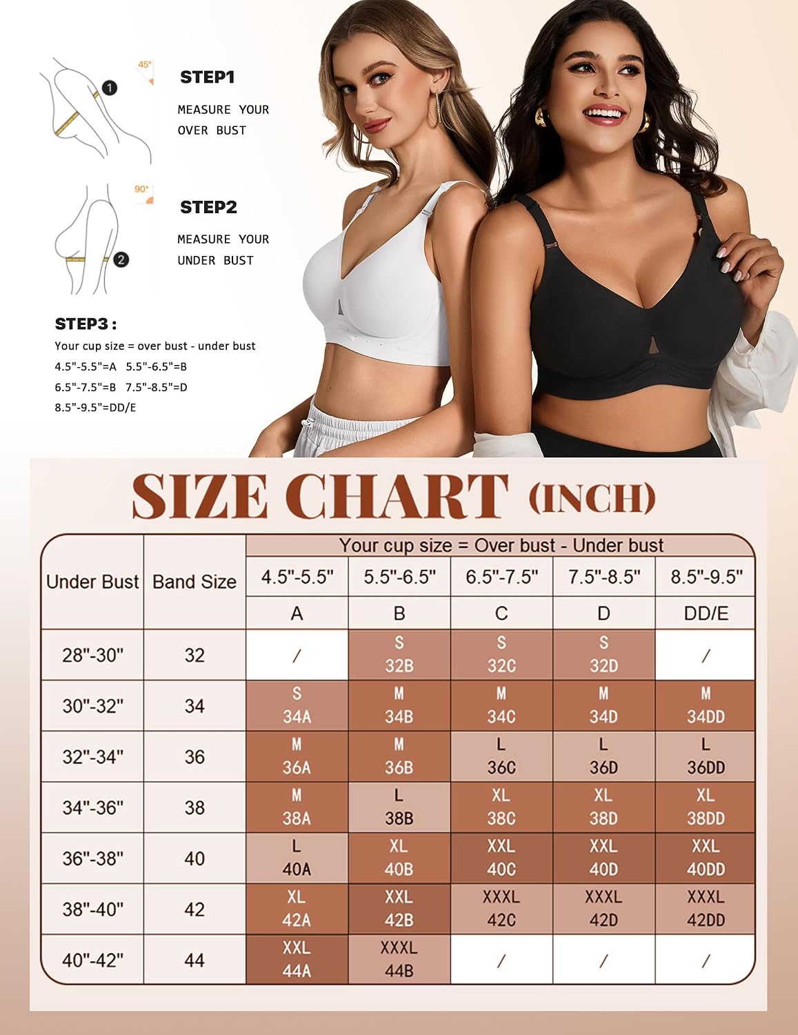 Thumbnail 6 de Showyoo Jelly Bras Wireless Bralette, Seamless Full Coverage and Padded