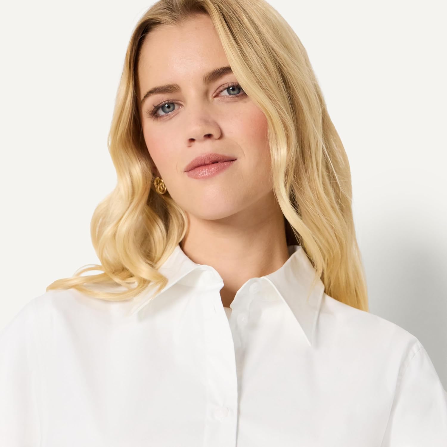 Thumbnail 2 de Amazon Essentials Women’s Oversized-Fit Cotton Stretch Poplin Button-Down Dress Shirt