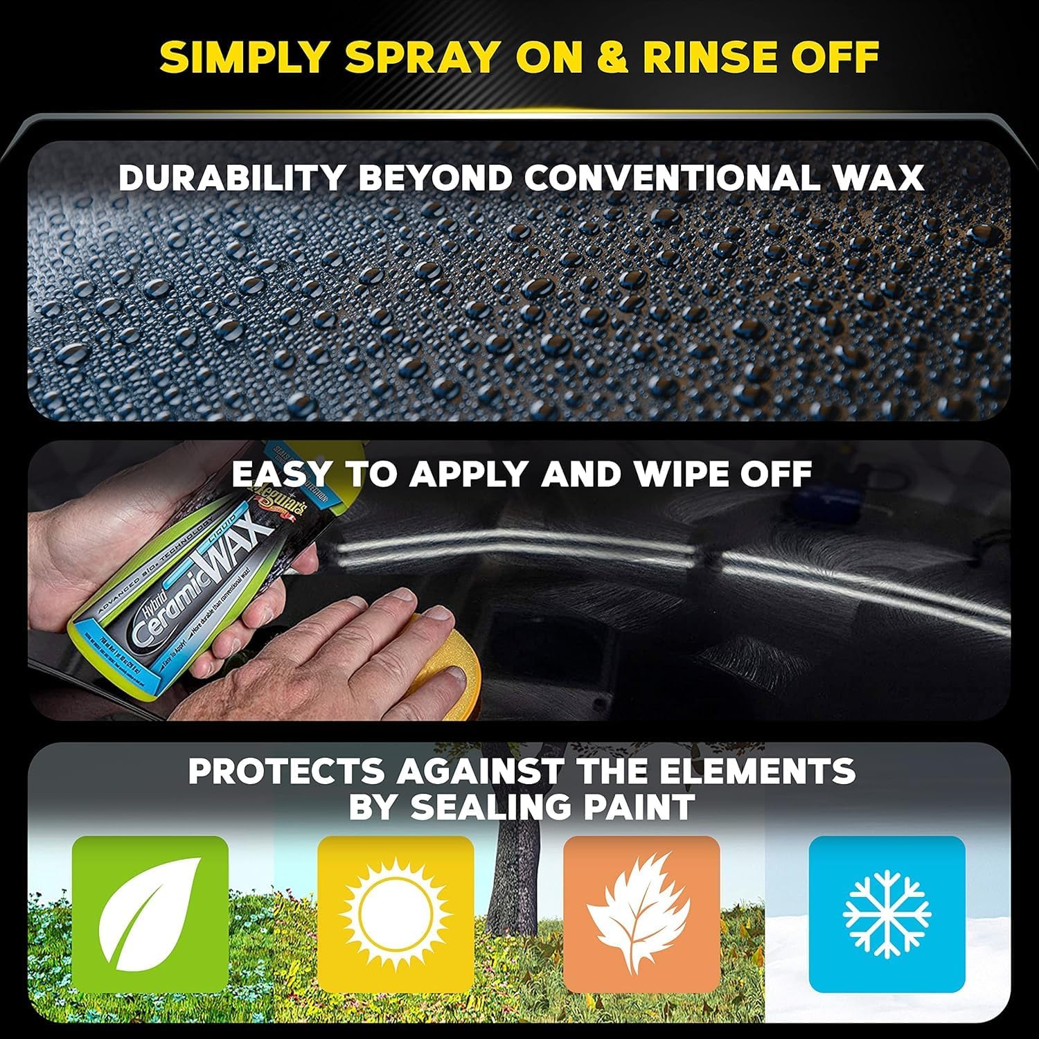 Thumbnail 2 de Meguiar's Hybrid Ceramic Liquid Car Wax: Advanced SiO2 Technology for Easy Ceramic Protection