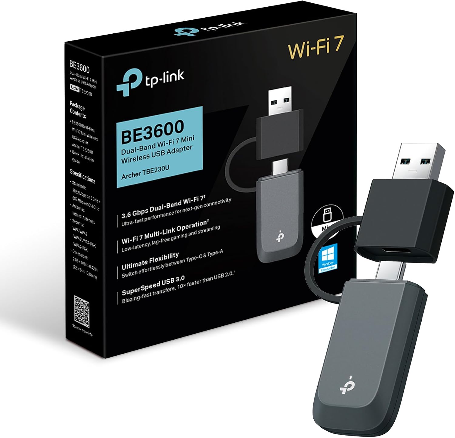 Thumbnail 6 de TP-Link Archer TX23U: Adattatore USB WiFi 6 AX1800 con driver preinstallato