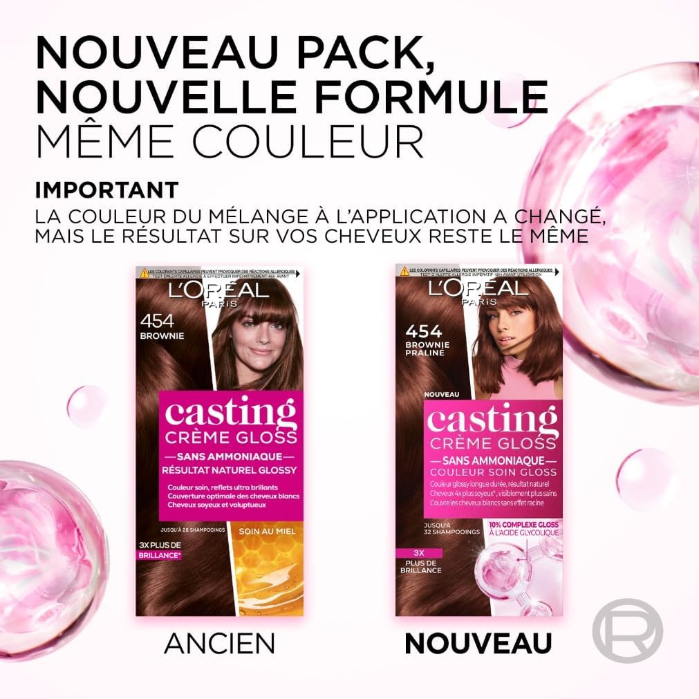 Detalle de L’Oréal Paris Casting Crème Gloss 360 Cerise Noire (3.60) – Coloration semi-permanente sans ammoniaque