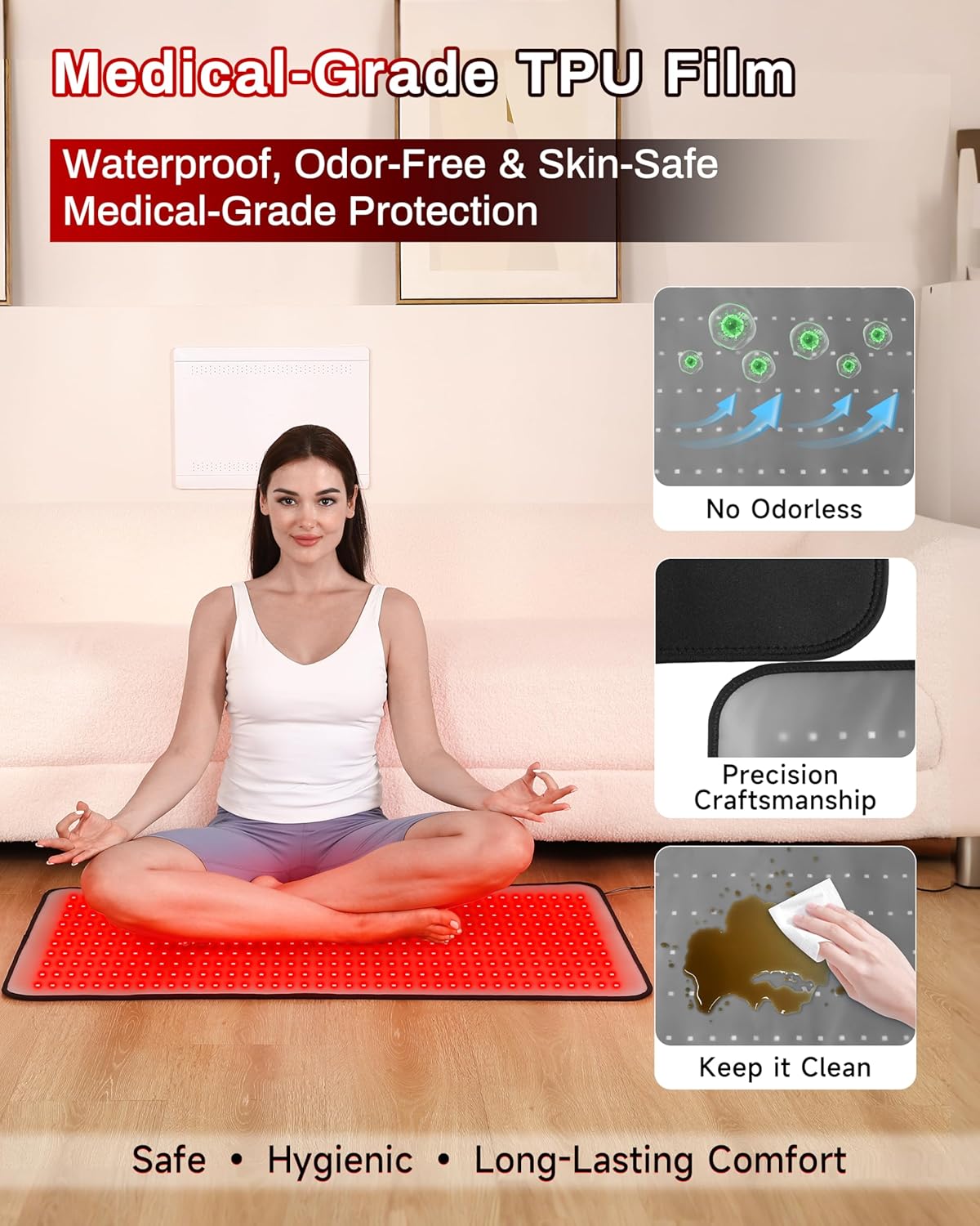 Detalle de Kaoudt red light therapy mat 38 x 23.6in