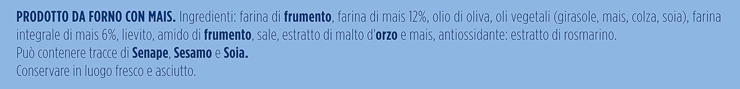 Detalle 2 de Gran Pavesi Tocchetti: Snack al mais cotto al forno, senza olio di palma (confezione da 32 pacchetti)