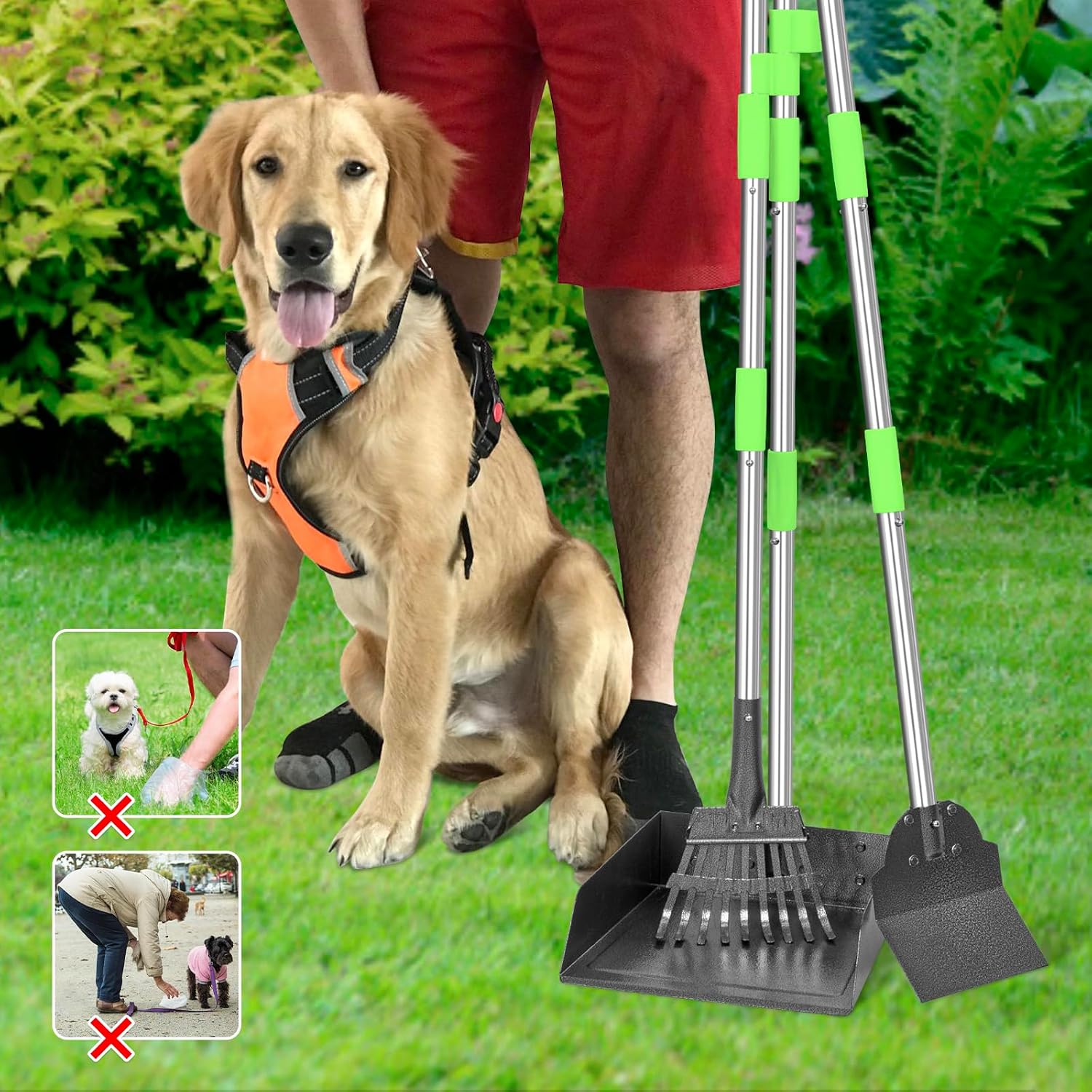 Detalle de TOOGE Dog Pooper Scooper with XL Tray