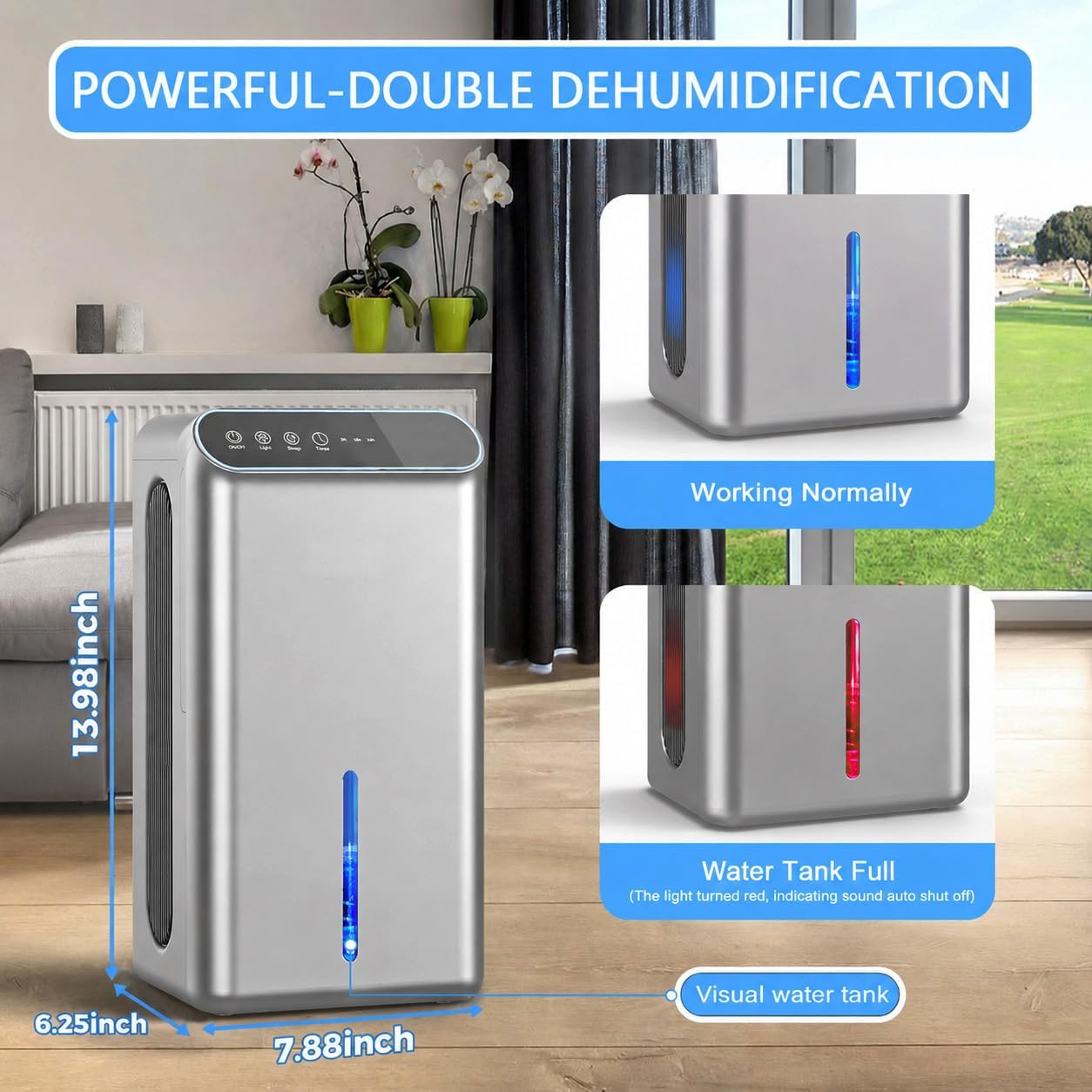 Detalle 1 de Dehumidifier with 98 oz Tank