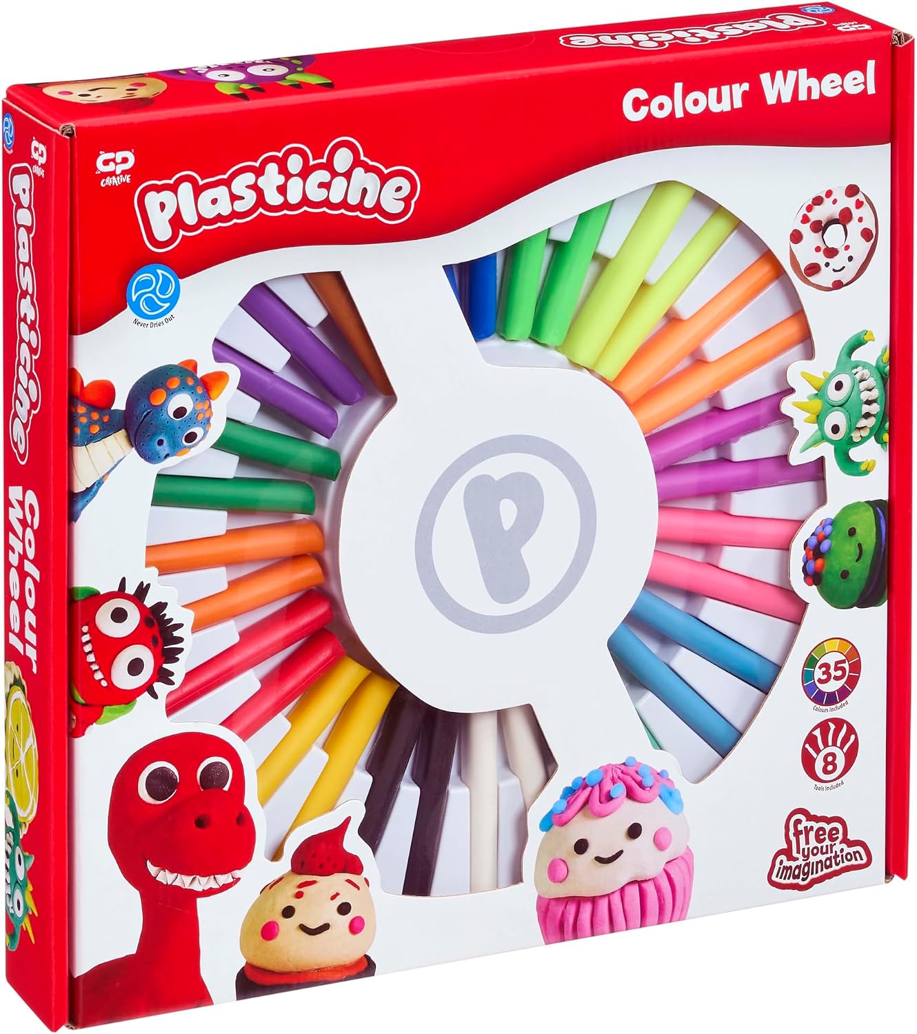 Detalle 2 de The Original Plasticine Colour Wheel Set 32 sticks
