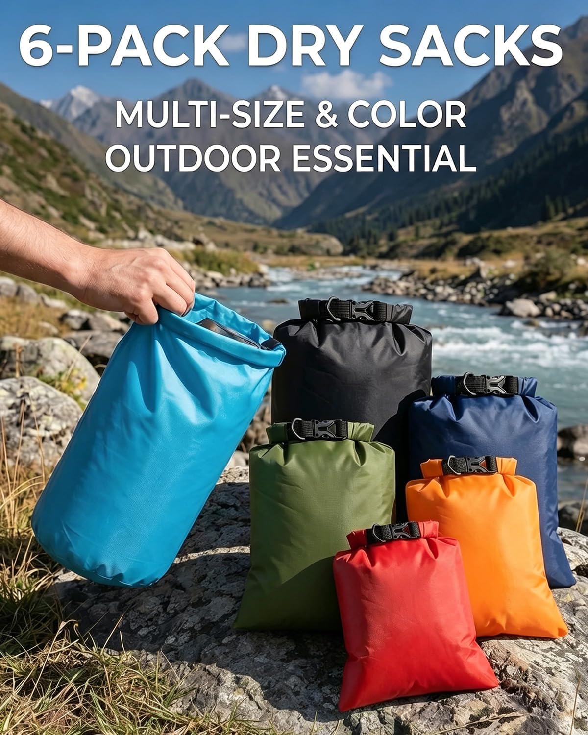 Detalle 2 de Victoper Dry Bag Set 6pcs 8L capacity