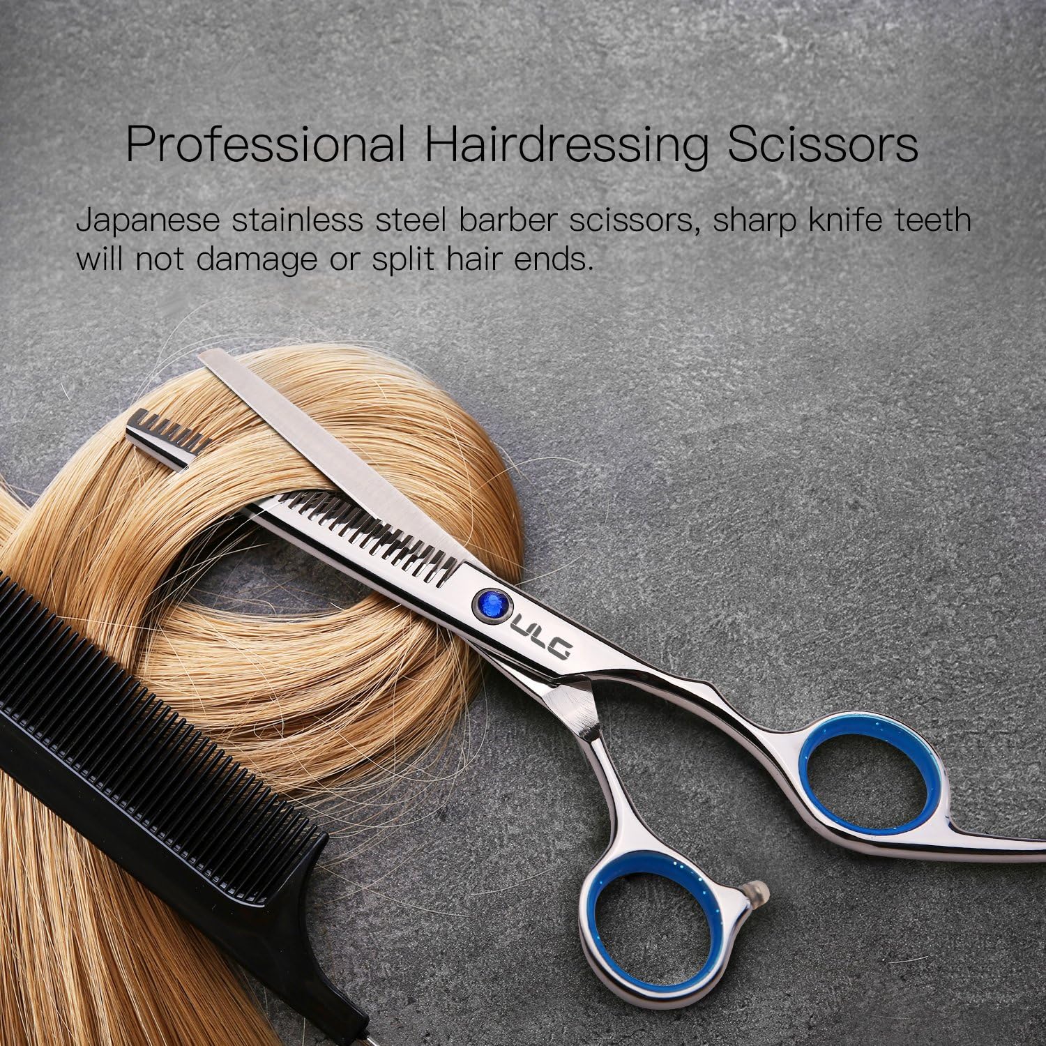 Detalle de ULG 6.5in Hair Thinning Scissors 30‑Tooth