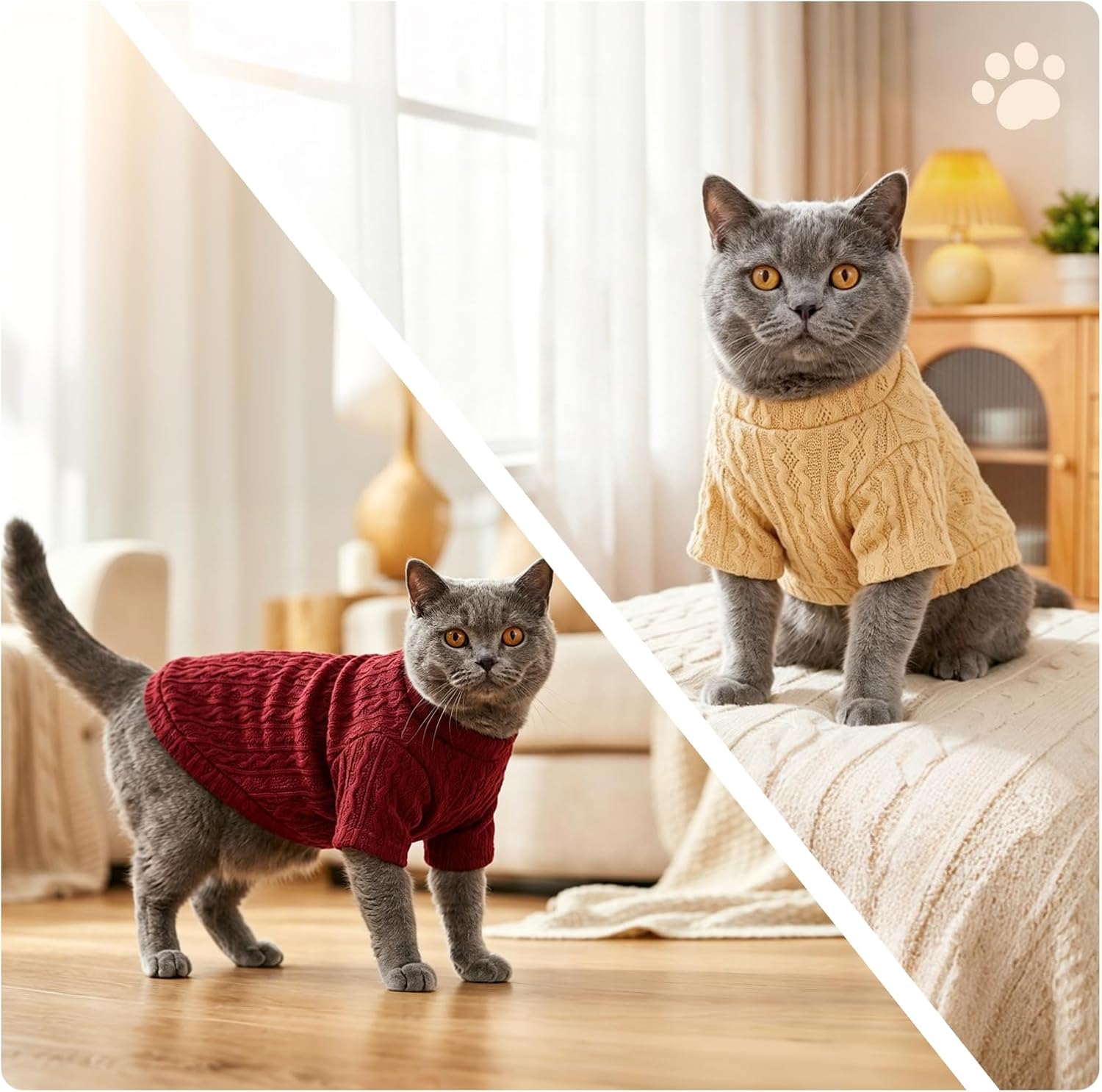 Thumbnail 5 de MAQILO Cat Sweaters, Size L
