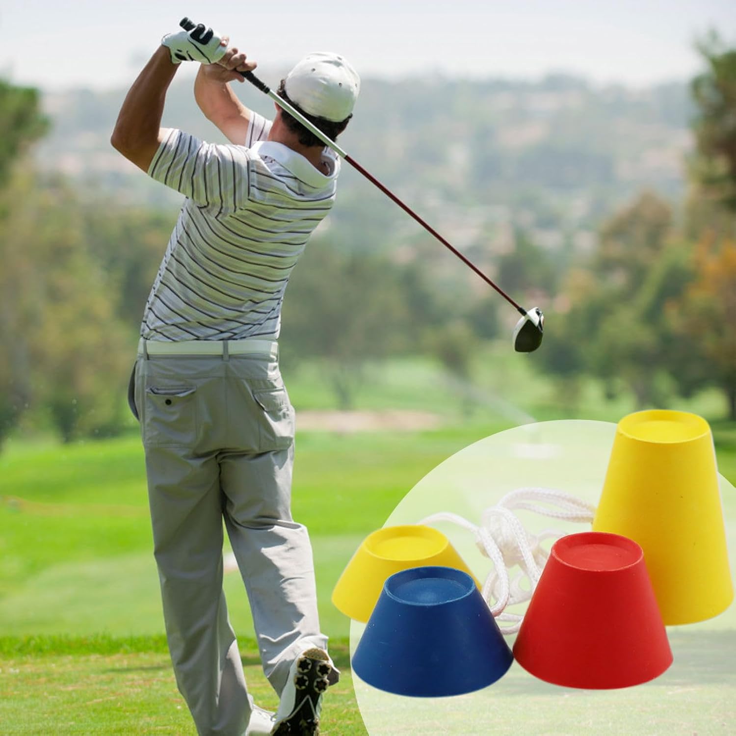 Thumbnail 5 de MAOQYE 16 Pcs Winter Golf Tees – 4 Colours, 12–37 mm Rubber Tees for Frosty Days