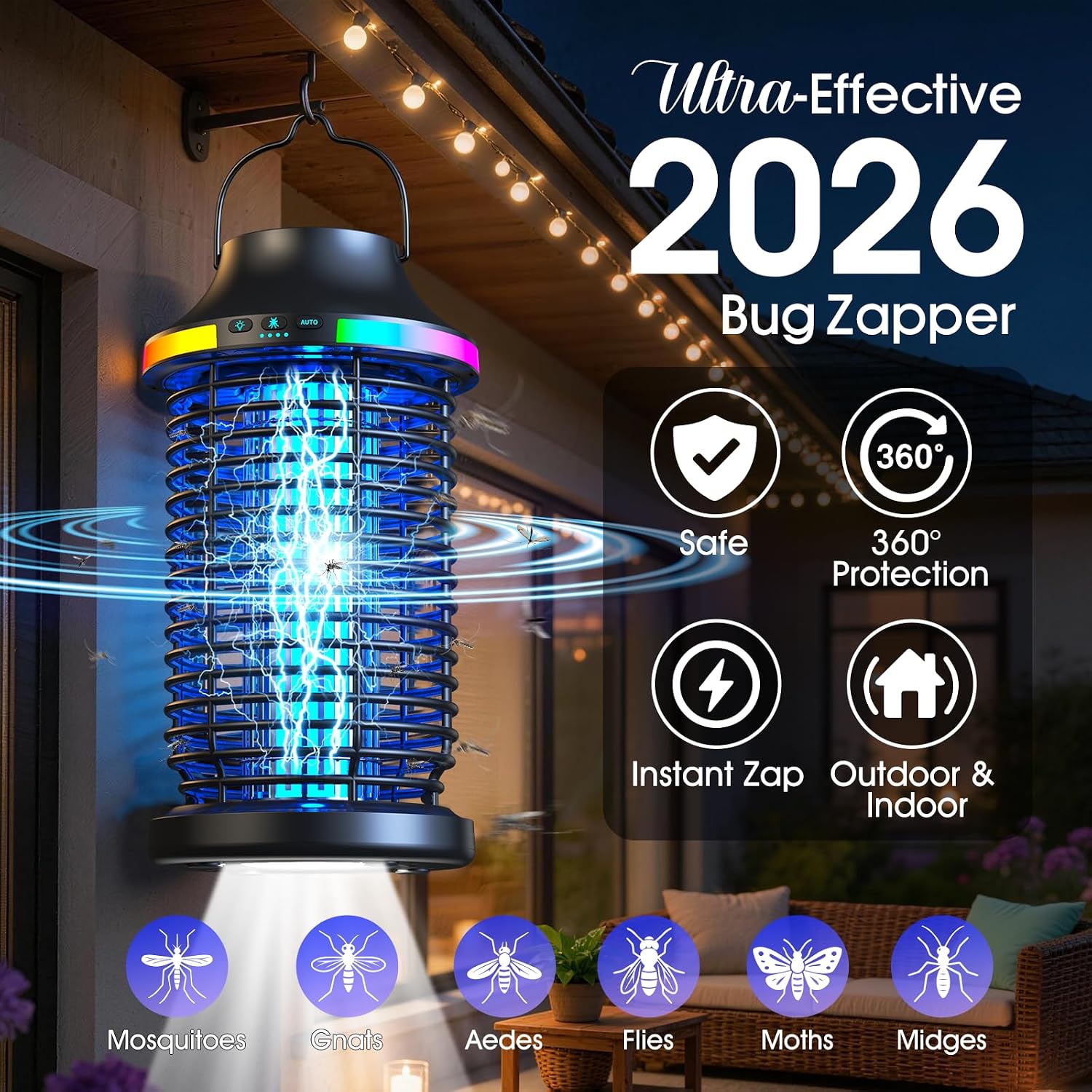 Detalle 2 de Rechargeable Bug Zapper 4200V