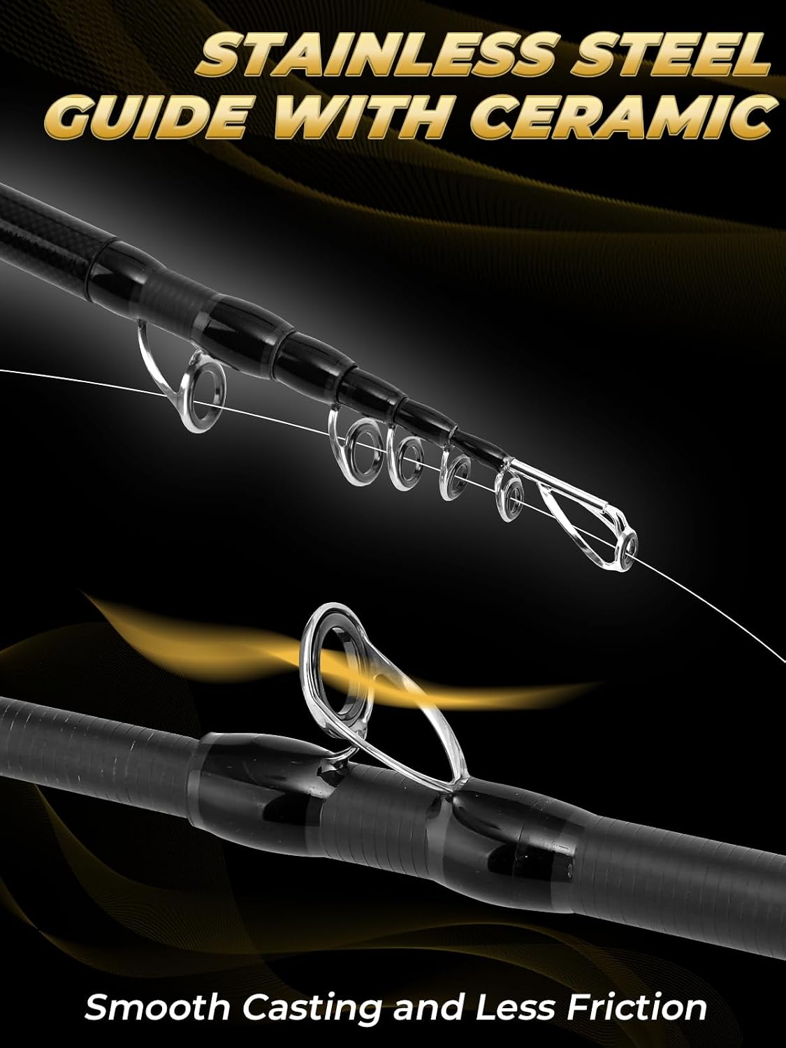 Detalle 2 de Jenseits Telescopic Fishing Rod, Carbon Fiber