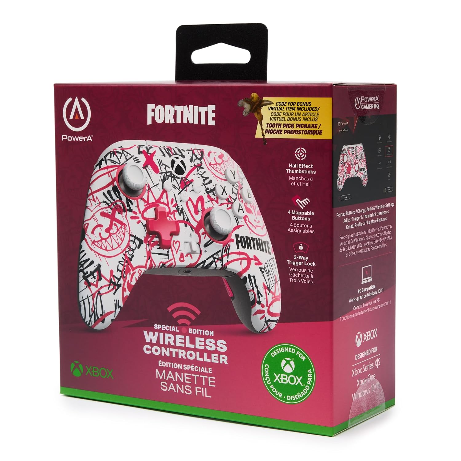 Detalle de PowerA Kabelloser Controller für Xbox Series X|S – Fortnite SE