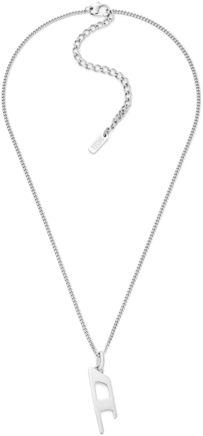 Thumbnail 5 de Diesel Collier pour homme en acier inoxydable avec fermoir mousqueton – finition brossée