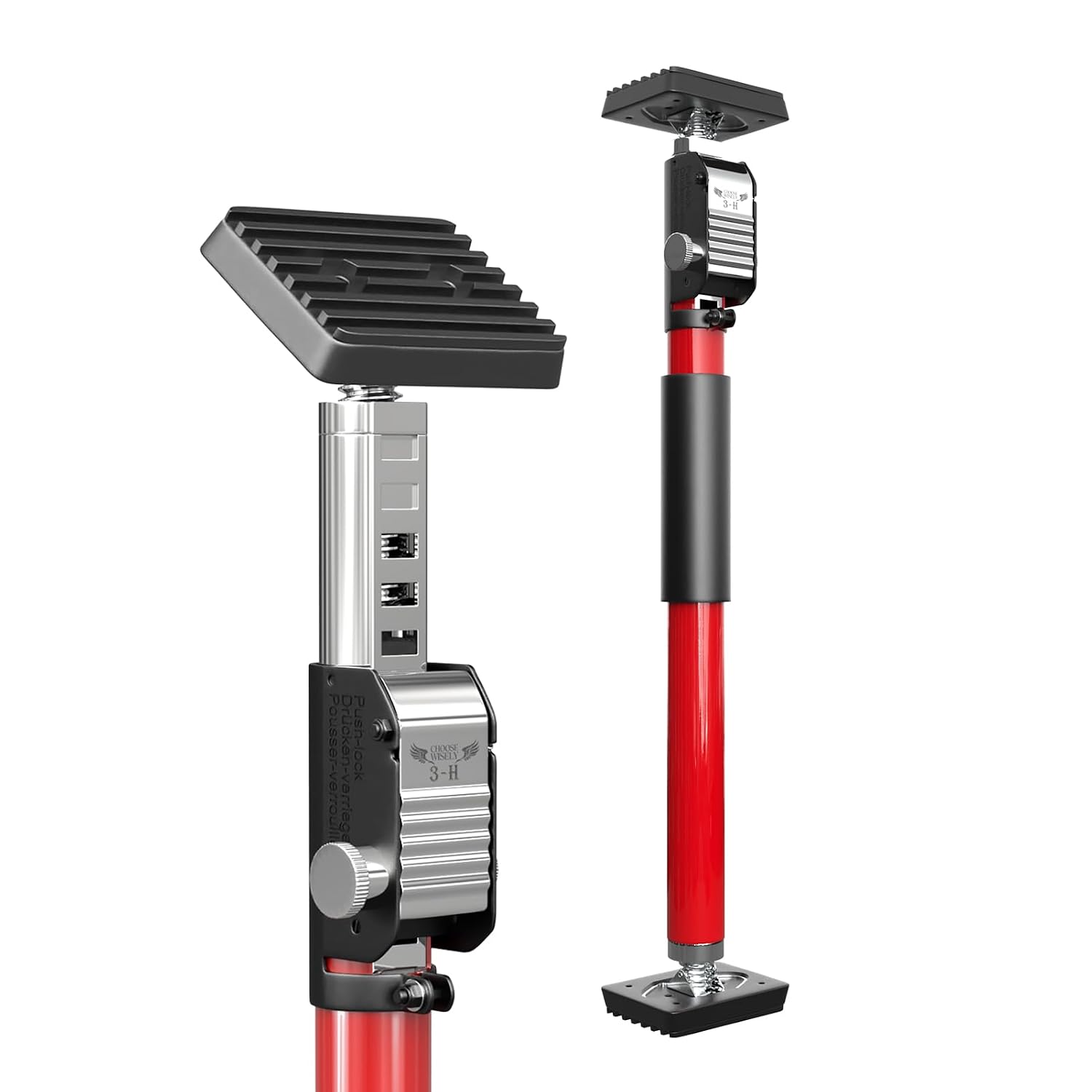 Detalle de 3-H étai télescopique réglable 40–62 cm en acier (charge max 50 kg)