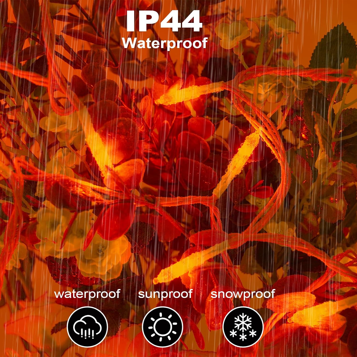 Thumbnail 2 de ILLUMINEW Orange String Lights, 150 Bulbs