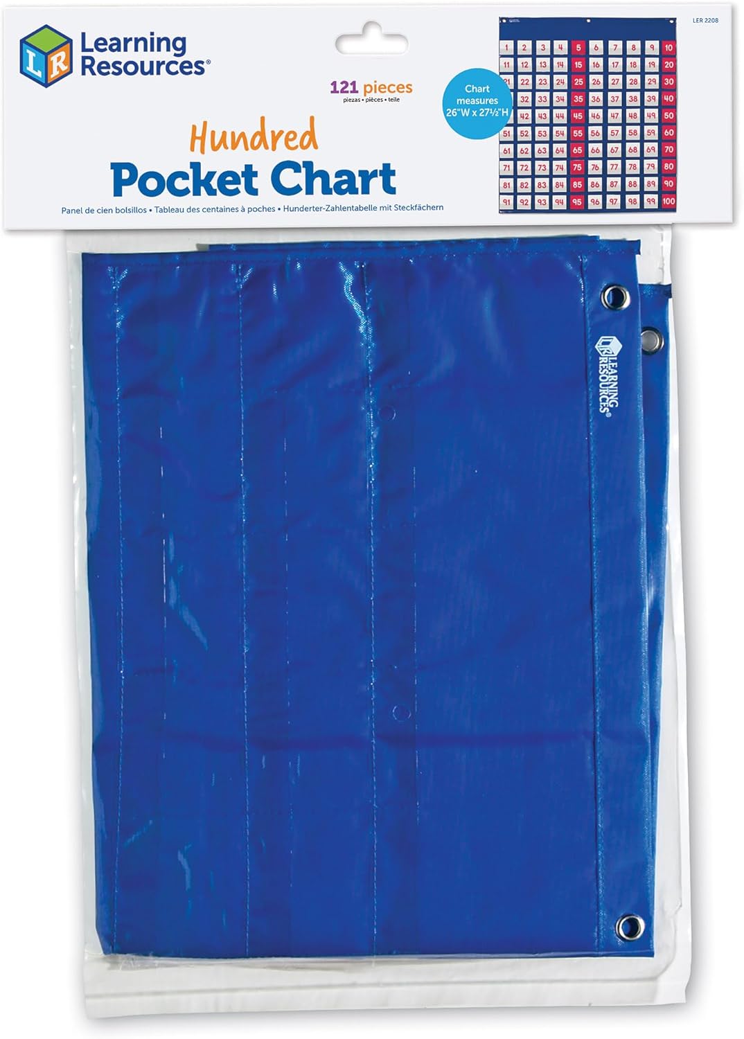 Thumbnail 2 de Learning Resources Centinaio Pocket Chart con 120 Carte Numerate per Bambini (5+) – Gioco Educativo di Matematica