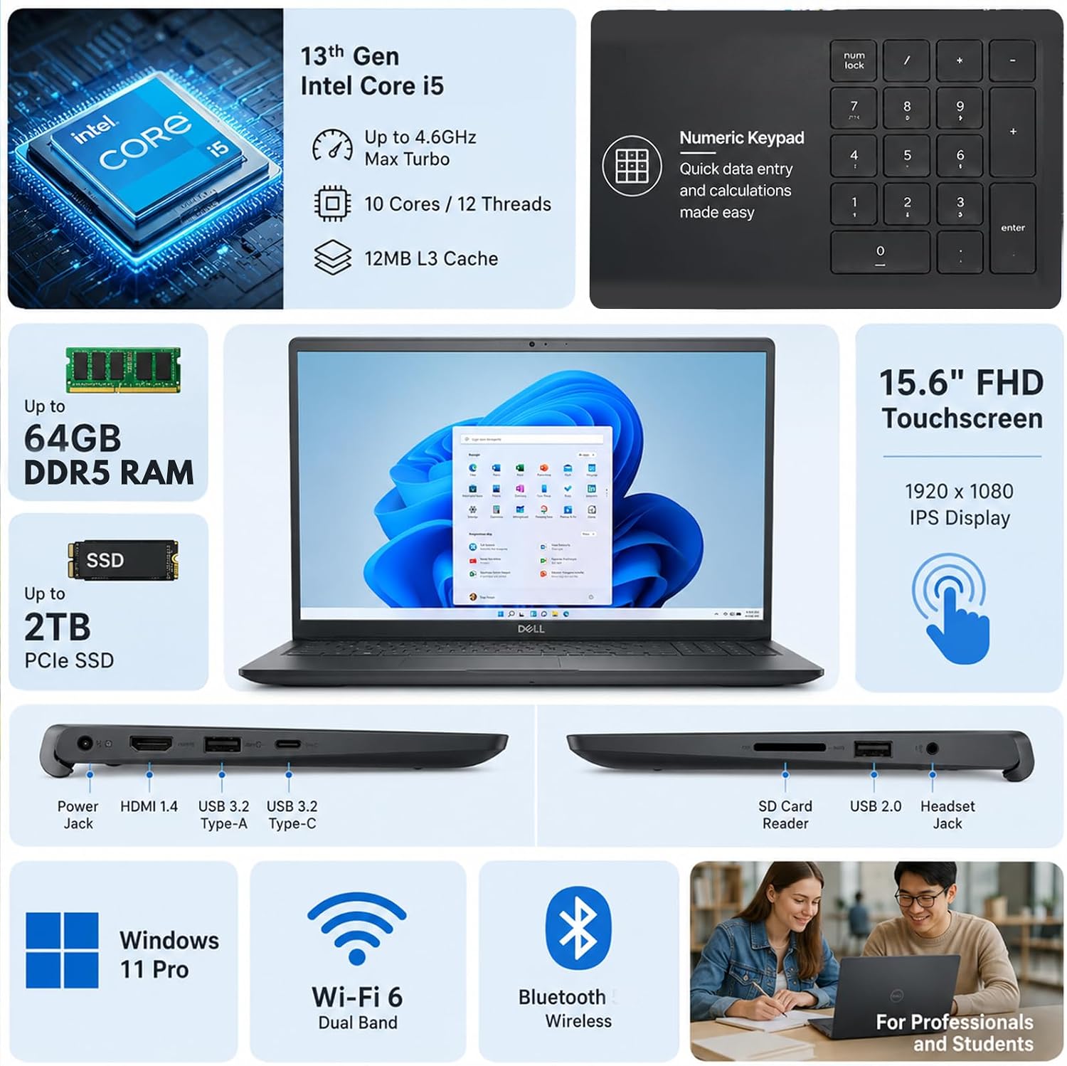 Detalle 2 de Dell touchscreen laptop with 1TB SSD