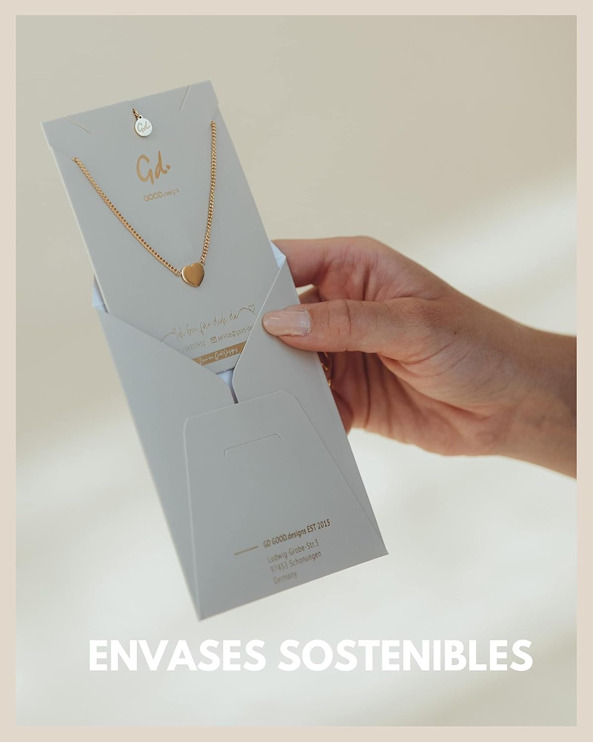 Thumbnail 5 de Good.Designs Collar corazón acero inoxidable