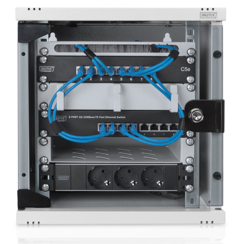 Detalle 2 de Digitus DN-10-05U-1 Armario Mural 10" 6U 254 mm