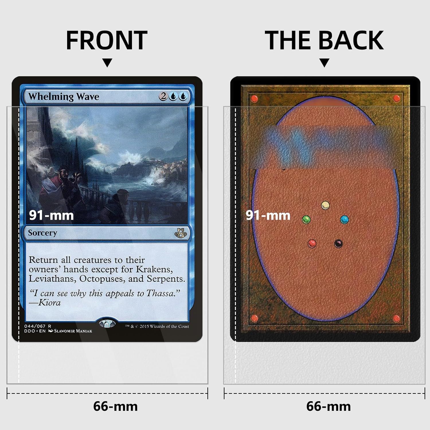 Thumbnail 1 de Trading Card Sleeves 66×91mm – 500 Pcs ⌚