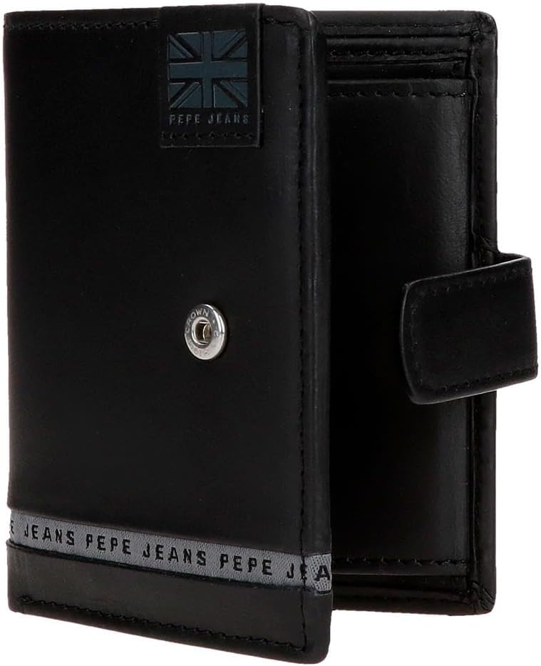 Detalle de Pepe Jeans Portefeuilles en cuir avec porte-monnaie et protection RFID – De Joumma Bags