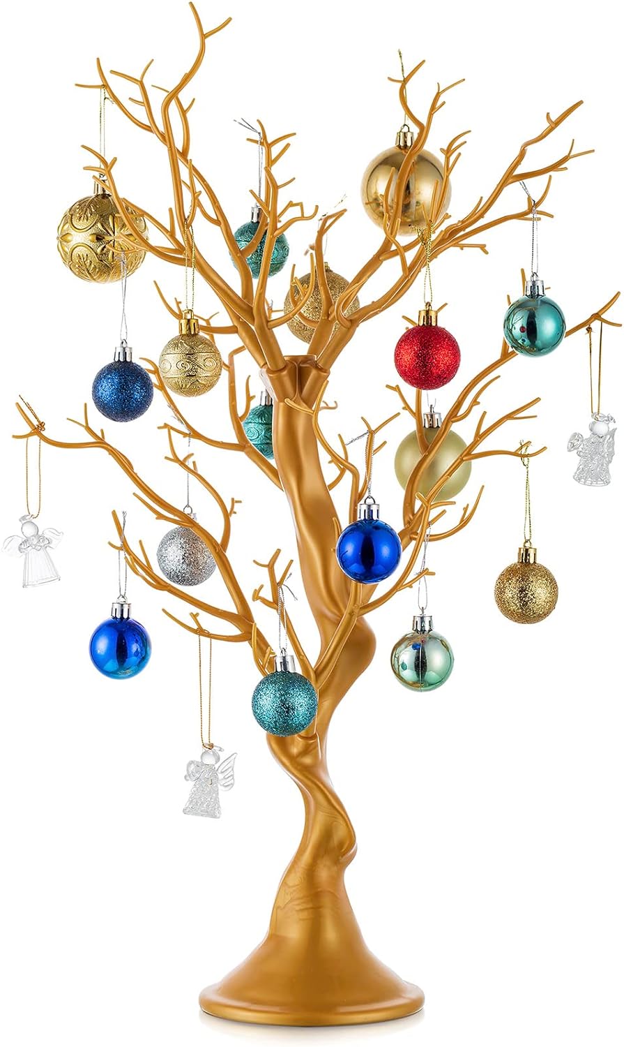 NUPTIO Arbre brindille Noël doré 58 cm