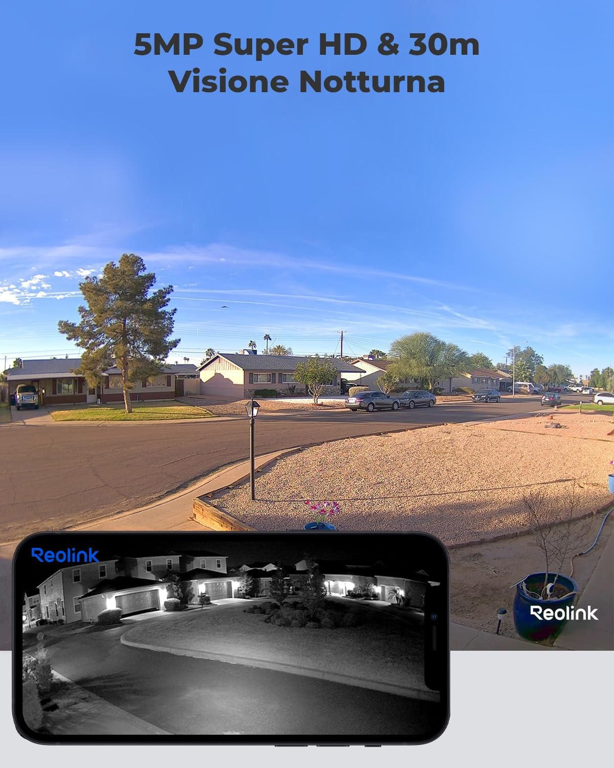 Thumbnail 1 de Reolink RLC-510WA: Telecamera Wi‑Fi esterna 5MP con rilevamento persone/veicoli e visione notturna